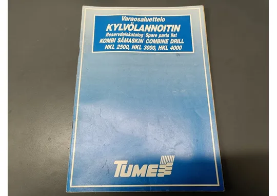 Tume kylvölannoittimen mm. HKL2500, HKL3000 / Varaosaluottelo