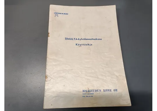 Simulta kylvölannoittimen / Käyttöohje