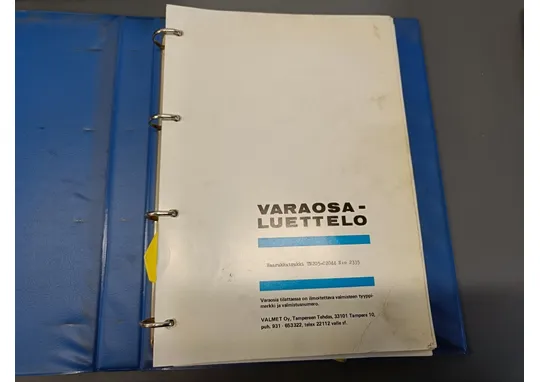 Valmet haarukkatrukki TN205-C2044 N:o 2335 / Varaosaluettelo