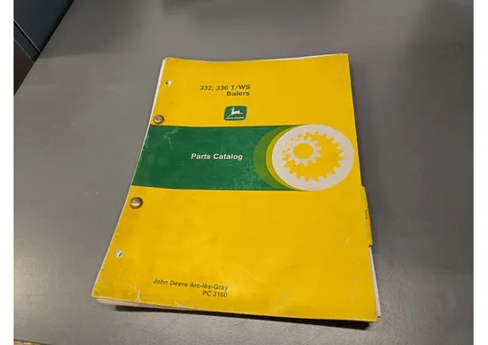 John Deere 332, 336 T/ WS englaninkielinen / korkeapainepaalaimen varaosaluettelo