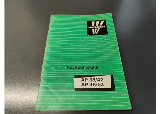 Welger AP 38/ 42, AP 48/ 53 / paalaimen käyttöohjekirja