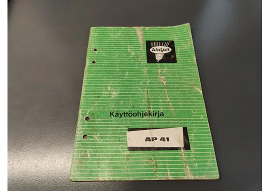 Welger AP 41 / paalaimen käyttöohjekirja