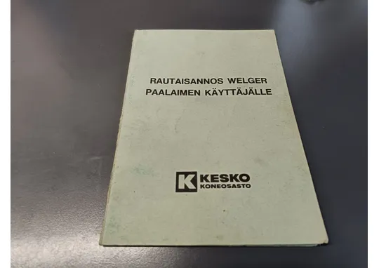 Welger rautaisannos paalaimen käyttäjälle /