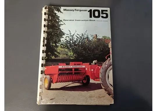 Massey Ferguson 105 paalaimen / Ohjekirja (englanninkielinen)