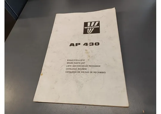 Welger AP 430 / paalaimen varaosaluettelot