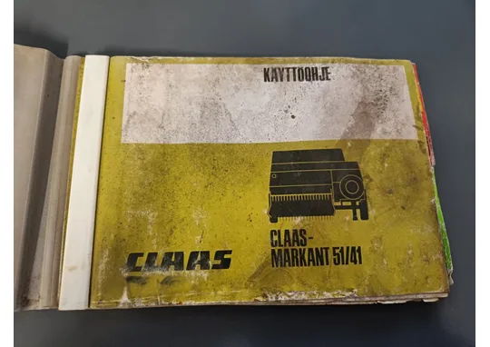 Claas Markant 51/41 paalaimen / Käyttöohje