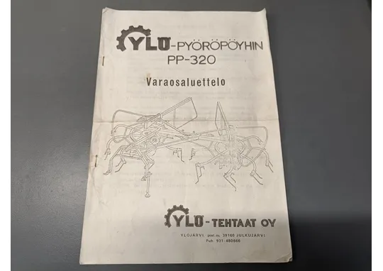 Ylö pyöröpöyhin PP-320 / Varaosaluettelo