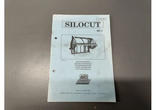 Silocut MK2 rehupihdin / Käyttöohjekirja