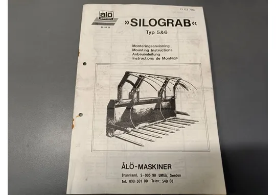 Silograb tyyppi 5&6 (englanninkielinen) / Käyttöohjekirja