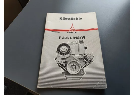 KH Deutz F 3- 6 L 912/ W / moottorin käyttöohjekirja