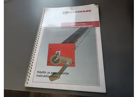 Kongskilde peittauslaite / Kylvölannoittimen käyttö- ja asennusohje