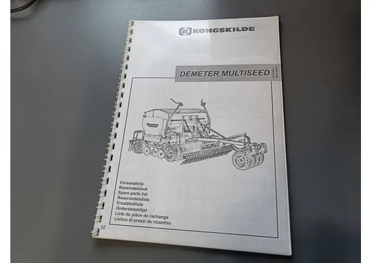 Kongskilde Demeter Multiseed / Kylvölannoittimen varaosaluettelo