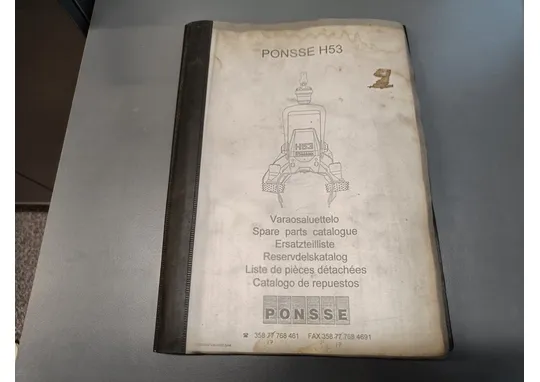 Ponsse H53 / hakkuupään varaosaluettelo