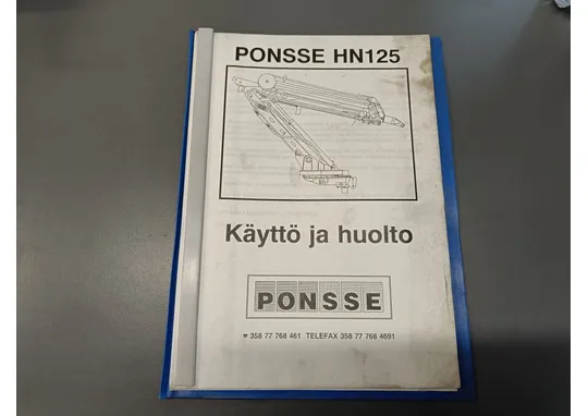 Ponsse HN125 / Käyttö- ja huoltokirja