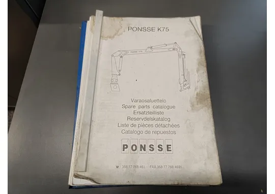 Ponsse K75 / Nosturin varaosaluettelo