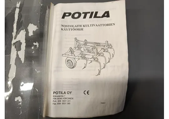 Potila nostolaite / Kultivaattoreiden ohjekirja