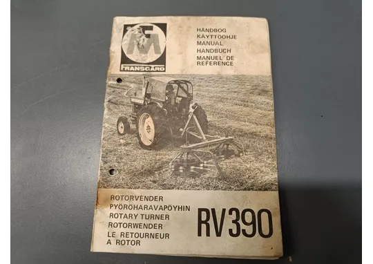 Fransgård RV390 pyöröharavapöyhin / Ohjekirja