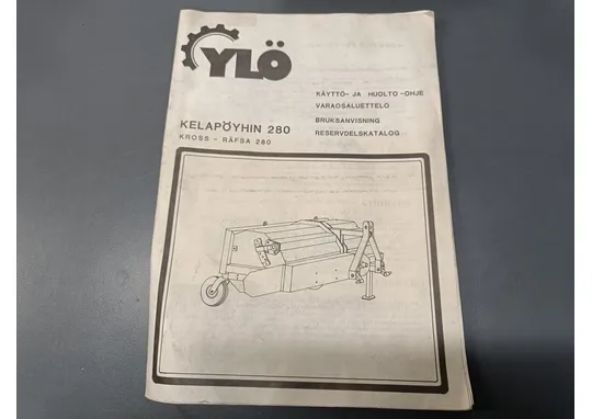 Ylö kelapöyhin 280 / Käyttö- ja huolto-ohje sekä varaosaluettelo
