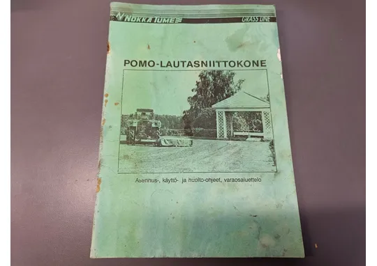 Nokka-Tume Pomo 185 lautasniittokoneen / Asennus, käyttö, huolto ja varaosaluettelo
