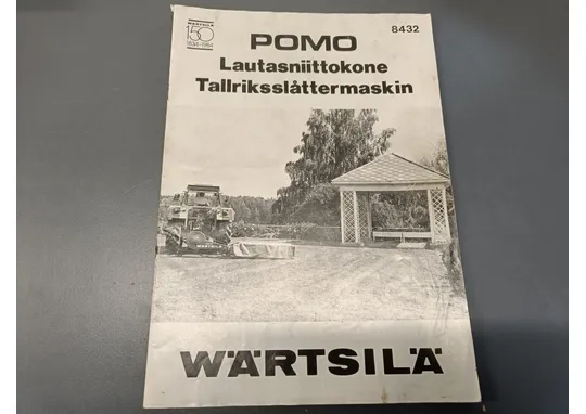 Pomo lautasniittokone 8432 / Ohjekirja