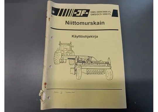 JF GMS2800/3600FL, GMS/GCS3200FL / Niittomurskaimen käyttöohjekirja