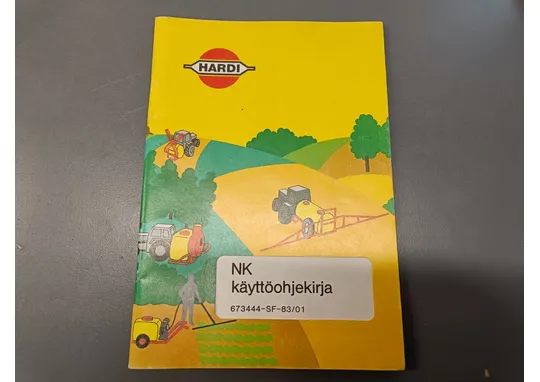 Hardi NK 673444-SF-83/01 / Kasvinsuojeluruiskun käyttöohjekirja