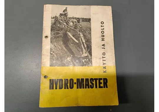 Hydro-Master kaivukoneen / Käyttö ja huolto