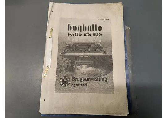 Boqballe pintalevitin B500, B700 ja BL600 / Ohjekirja (tanska)