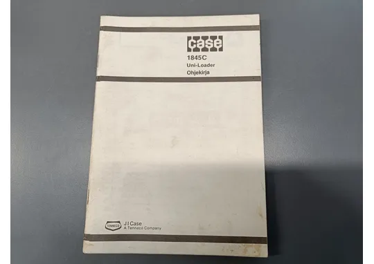 Case 1845C uni-loader / Ohjekirja