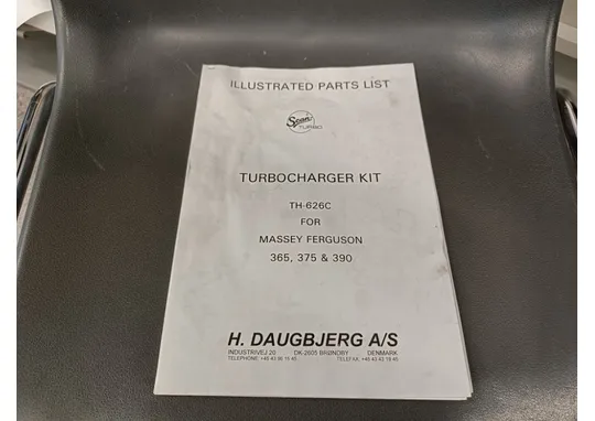 Massey Ferguson 365, 375, 390 / Traktorin turboahtimen varaosaluettelo
