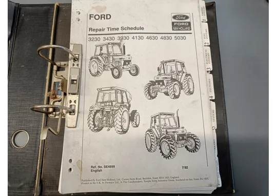 Ford 30-sarja traktoreiden / Korjausaika luettelo