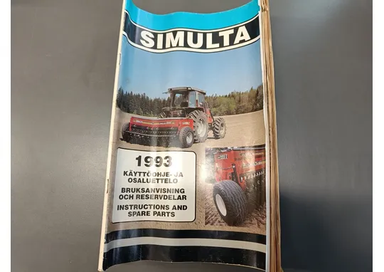Simulta 1993 käyttöohje ja osaluettelo /