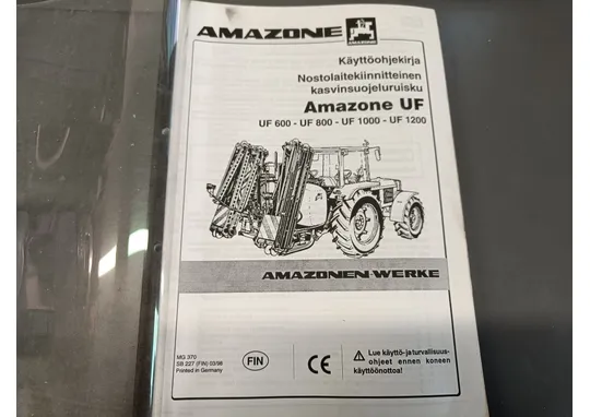 Amazon UF 600 - UF 800 - UF 1000 ja UF 1200 / Kasvinsuojeluruiskun käyttöohjekirja