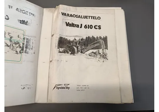 Valtra J 610 CS varaosaluettelo /
