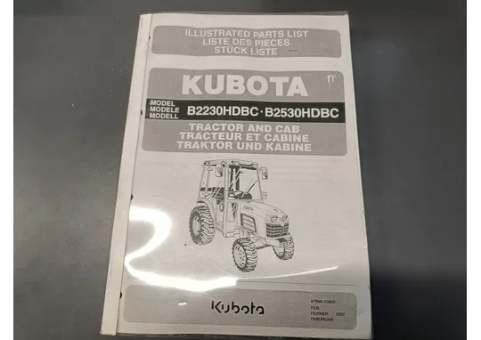 Kubota B2230HDBC ja B2530HDBC / Traktorin käyttöohjekirja