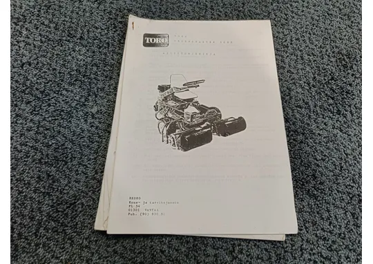 Toro Greensmaster 3000 / Ruohonleikkurin käyttöohjekirja