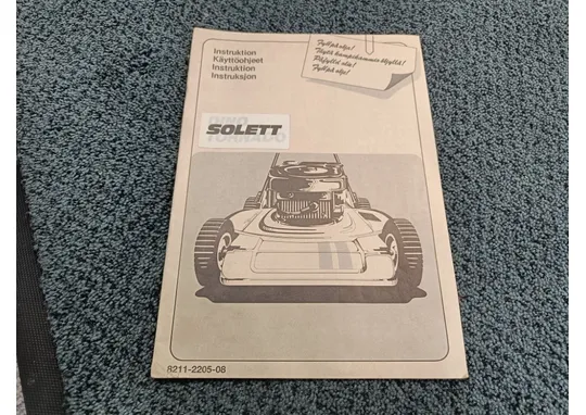 Solett / Ruohonleikkurin käyttöohjekirja