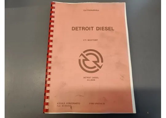 Detroit diesel V71 moottorit / Käyttöohjekirja