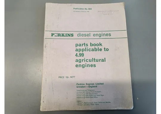 Perkins dieselmoottorin 1964 / Varaosaluettelo