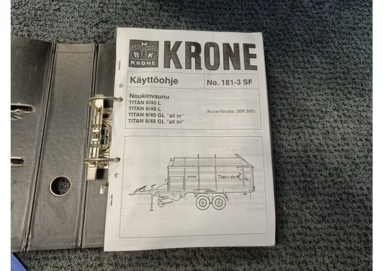 Krone noukinvaunu / Käyttöohjekirja