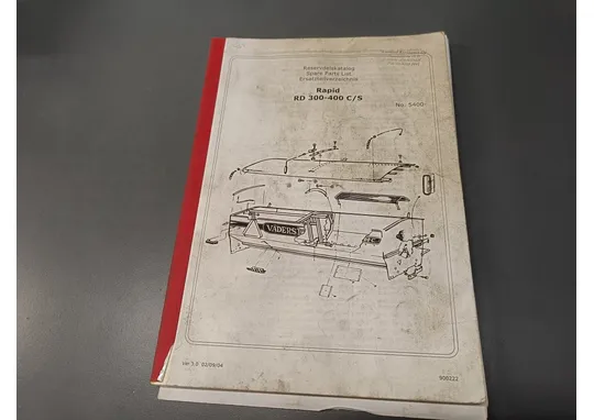 Väderstad rapid RD 300- 400 C/S / Kylvökoneen varaosaluettelo