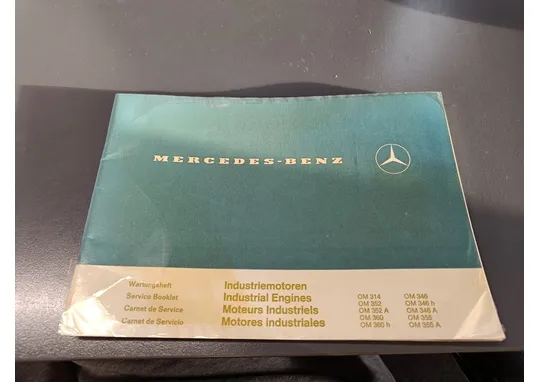 Mercedes- Benz OM314- OM 355A / Moottorin ohjekirja, saksankielinen