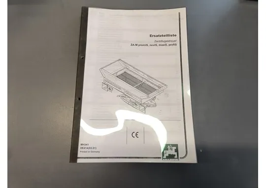 Amazone levitin / Varaosaluettelo saksankielinen