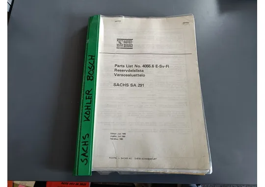 Sachs Kohler Bosch / varaosaluettelo