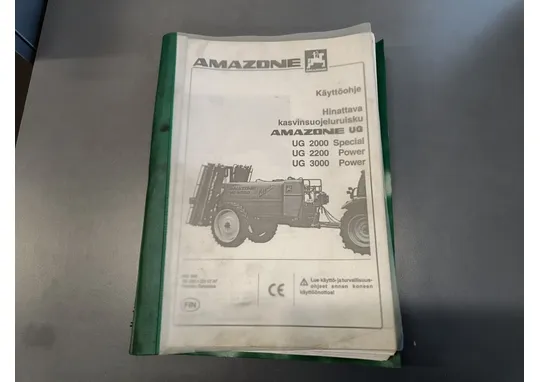 Amazone hinattava kasvinsuojeluruisku / Käyttöohjekirja