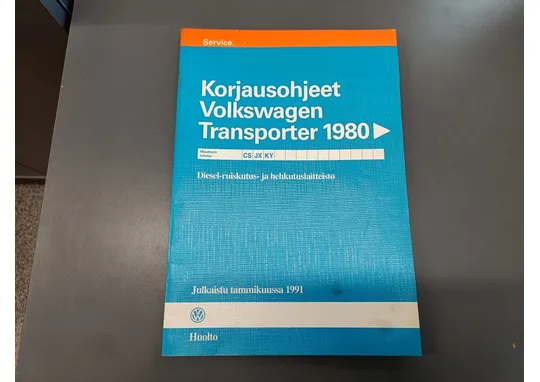 Volkswagen Transporter 1980 / Korjausohjeet