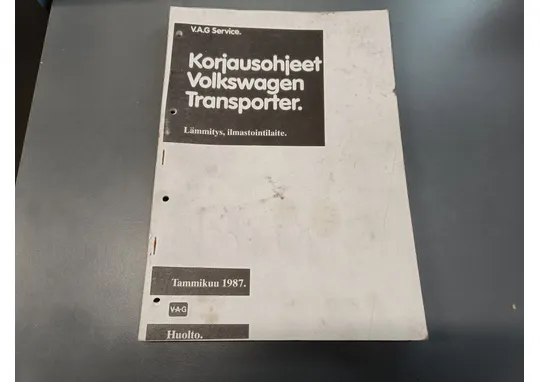 V.A.G Transporter / Korjausohjeet lämmitys, ilmastointilaite