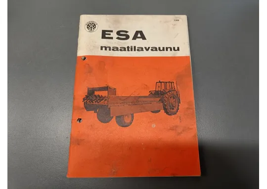 Esa maatilavaunu 7309 / Käyttöohjeet ja varaosaluettelo