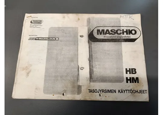 Maschio HB HM tasojyrsimen / Käyttöohjeet