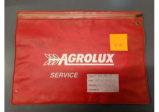 Agrolux service tyhjä muovitasku /